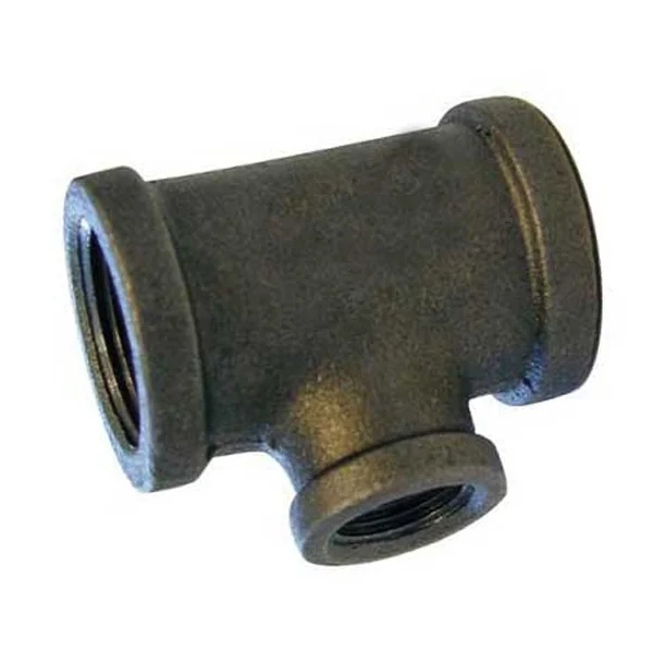 BS143B212 - Black Malleable Iron Reducing On Branch Tee